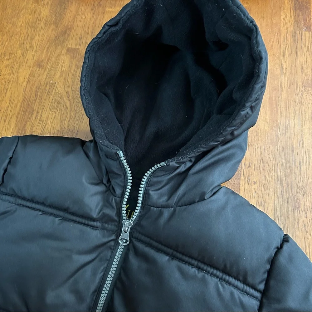 iXtreme Black Puffer Jacket | Boys Size 7 | Fleece Lined Winter Coat